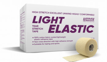 Легкоразрываемый (гофра) спортивный тейп  ANDOVER Light elastic Tear Stretch Tape 5 см х 6,9 м.